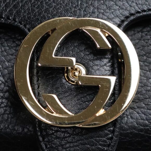 Gucci Interlocking G Shoulder Bag Black - Picture 5 of 5